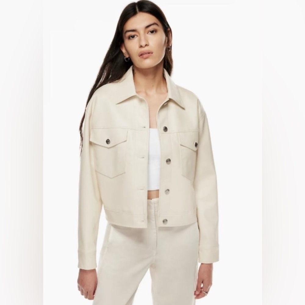 Aritzia Wilfred Gaze Leather Jacket 2XS